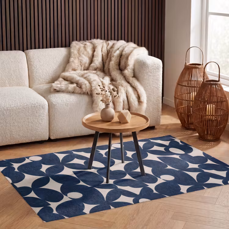 Modern - Geometrisch - Blauw Vloerkleed Rechthoek klein 1091 -atmosphere_sfeer2_global