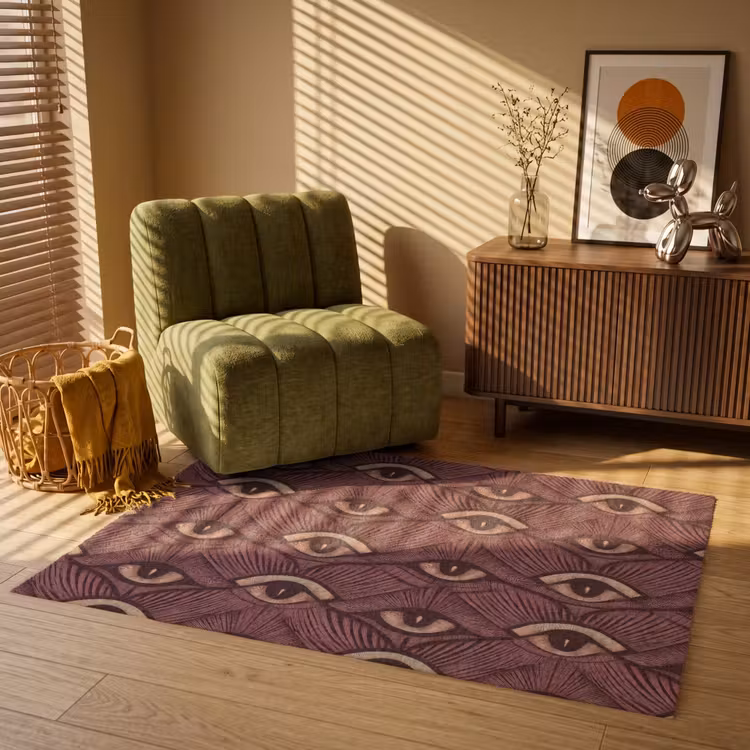 Mystiek - Ogen - Bruin Vloerkleed Rechthoek klein 1091 -atmosphere_sfeer1_global
