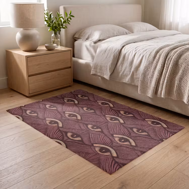 Mystiek - Ogen - Bruin Vloerkleed Rechthoek klein 1091 -atmosphere_sfeer3_global