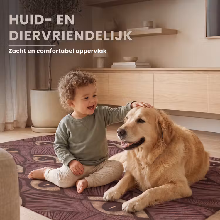 Mystiek - Ogen - Bruin Vloerkleed Rechthoek klein 1091 -uniquesellingpoint_zacht_NL