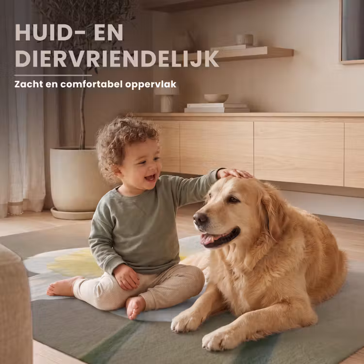 Narcis - Bloem - Minimalistisch Vloerkleed Rechthoek klein -uniquesellingpoint_USP_zachtNL_DE
