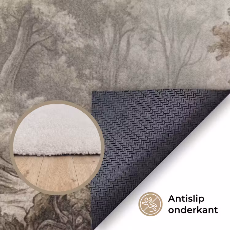 Natuur - Bos - Eik Vloerkleed Rechthoek klein -uniquesellingpoint_antislip_NL