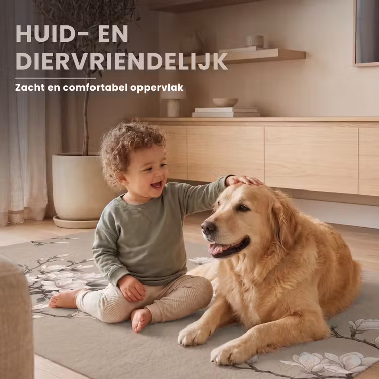 Oosters - Vogels - Beige Vloerkleed Rechthoek klein -uniquesellingpoint_zacht_NL