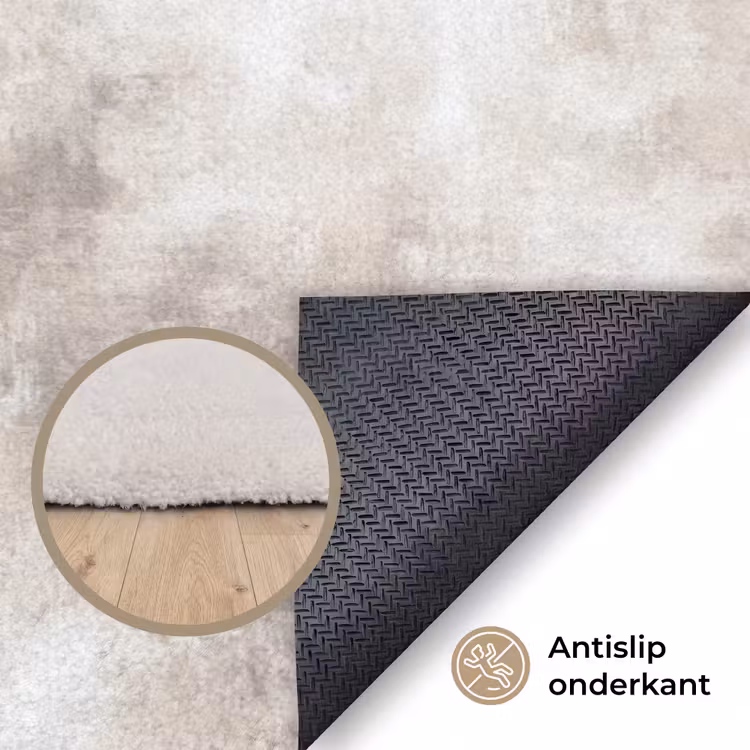 Organisch - Patroon - Gemêleerd Vloerkleed Rechthoek klein 1091 -uniquesellingpoint_antislip_NL_DE