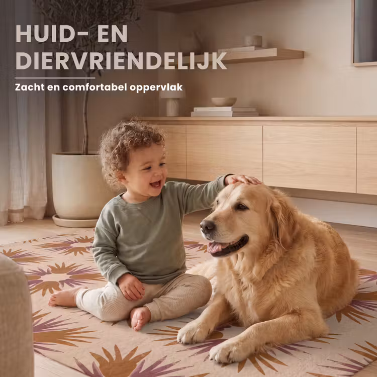 Ornament - Patroon - Oker Vloerkleed Rechthoek klein 1091 -uniquesellingpoint_zacht_NL