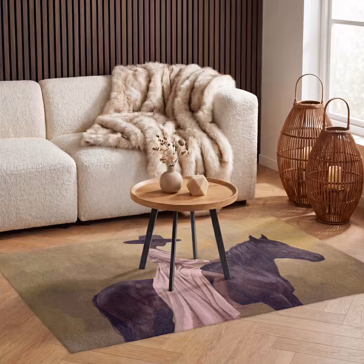 Paard - Klassiek - Oker Vloerkleed Rechthoek klein -atmosphere_sfeer2_global