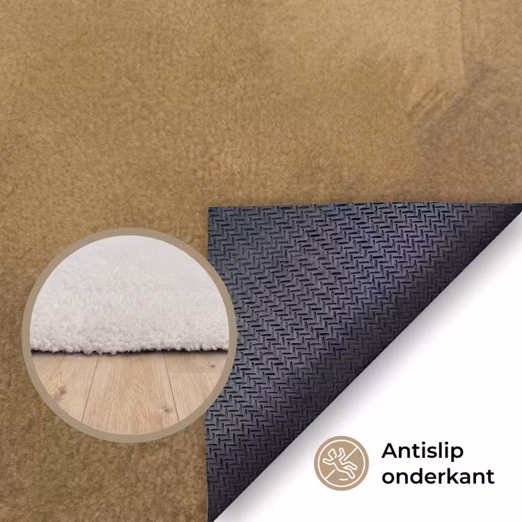 Paard - Klassiek - Oker Vloerkleed Rechthoek klein -uniquesellingpoint_antislip_NL