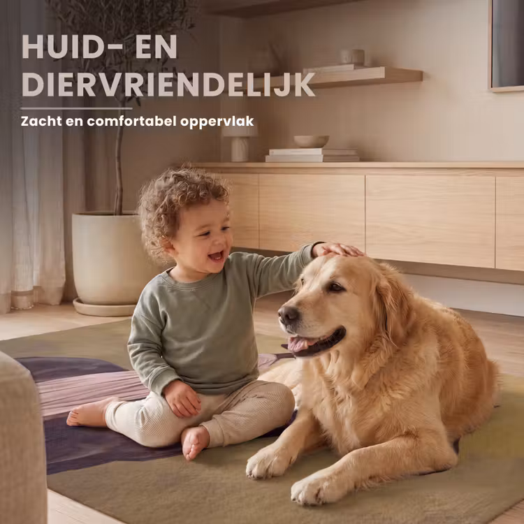 Paard - Klassiek - Oker Vloerkleed Rechthoek klein -uniquesellingpoint_USP_zachtNL_DE