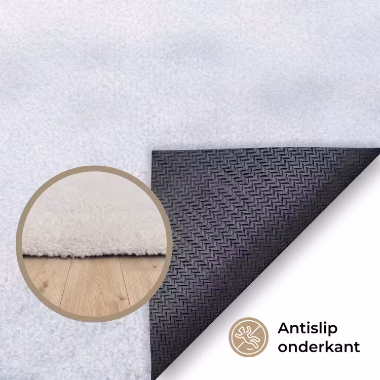 Paard - Kop - Winter - Dieren - Wit Vloerkleed Rechthoek klein -uniquesellingpoint_antislip_NL