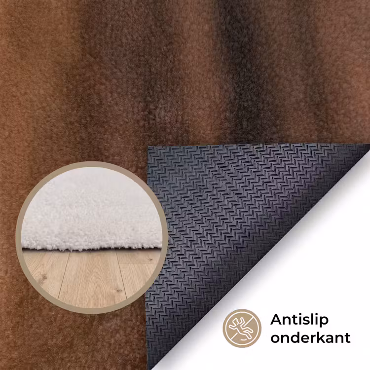Paard - Oog - Bruin Vloerkleed Rechthoek klein -uniquesellingpoint_antislip_NL_DE