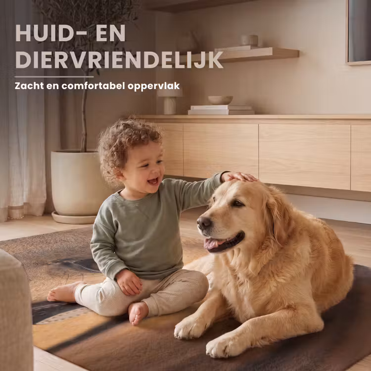 Pferd - Auge - Braun Vloerkleed Rechthoek klein -uniquesellingpoint_zacht_NL