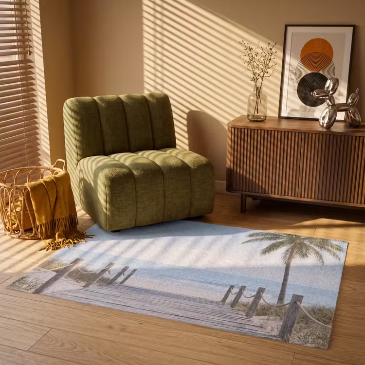 Palmbomen - Pad - Horizon Vloerkleed Rechthoek klein -atmosphere_sfeer1_global