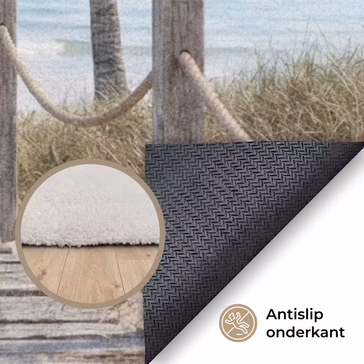 Palmbomen - Pad - Horizon Vloerkleed Rechthoek klein -uniquesellingpoint_antislip_NL