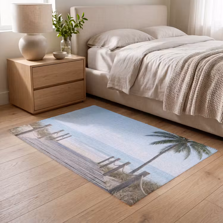 Palmbomen - Pad - Horizon Vloerkleed Rechthoek klein -atmosphere_sfeer3_global