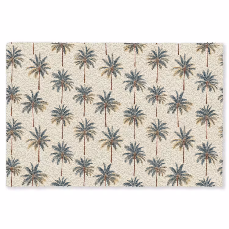 Palmbomen - Tropisch - Groen Vloerkleed Rechthoek klein 1091 -3d