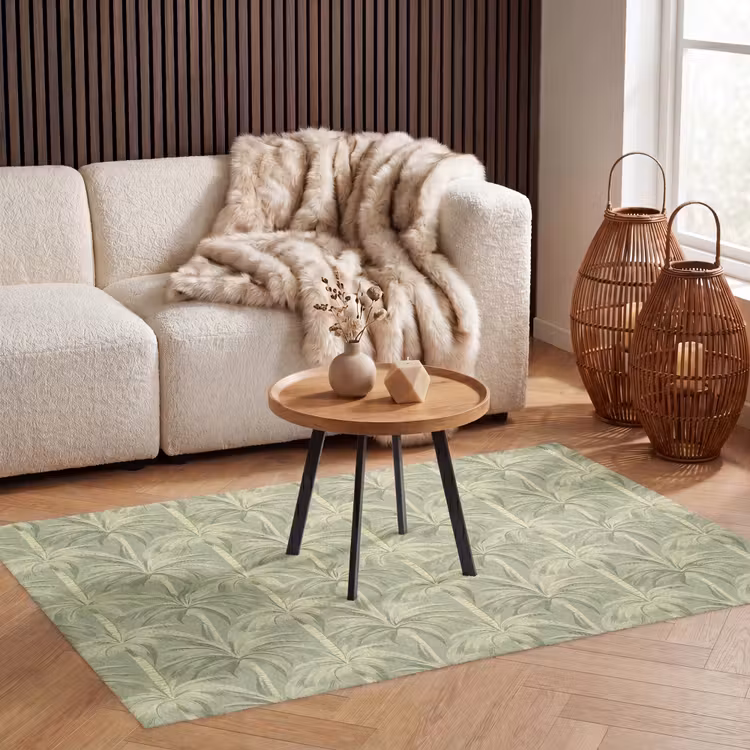 Palmwoud - Tropisch - Groen Vloerkleed Rechthoek klein 1091 -atmosphere_sfeer2_global