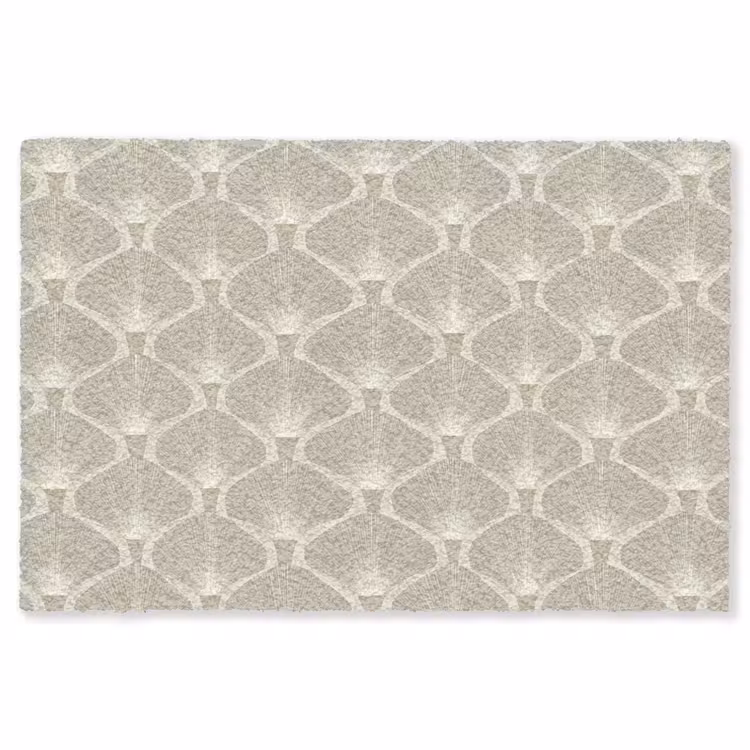 Paneel - Ginkgo - Zand Vloerkleed Rechthoek klein 1091 -3d