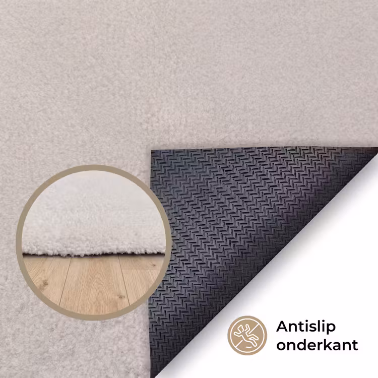 Papaverbollen - Droogbloemen - Minimalistisch - Beige - Rustig Vloerkleed Rechthoek klein -uniquesellingpoint_antislip_NL