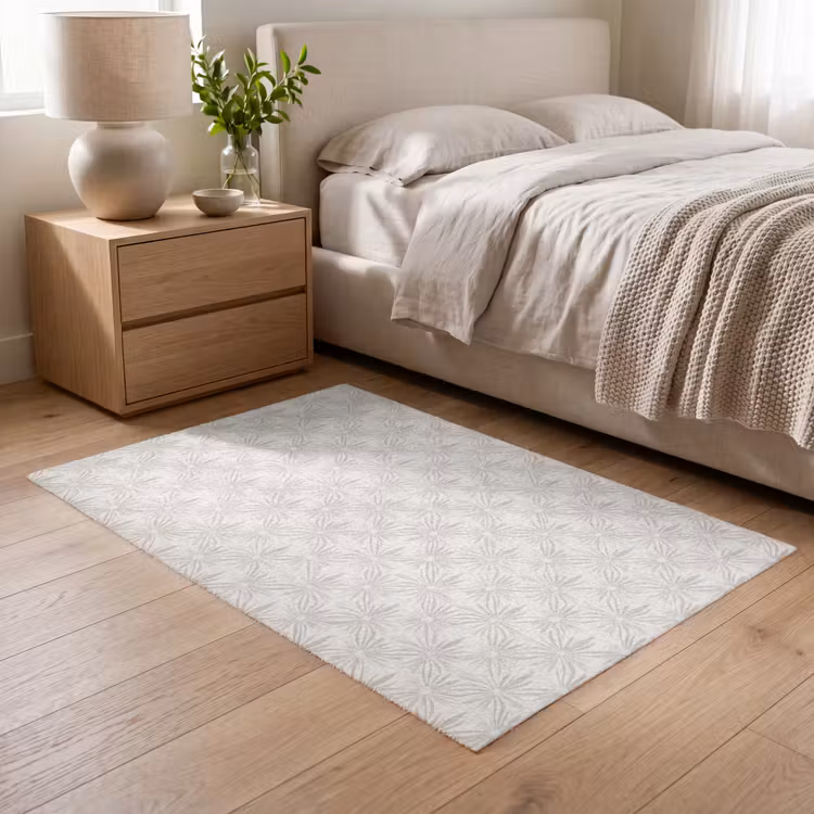 Patroon - Bloemen - Beige Vloerkleed Rechthoek klein 1091 -atmosphere_sfeer3_global