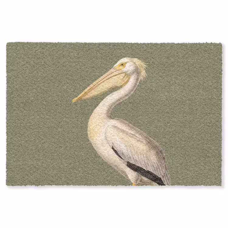 Pelikaan - Wit - Vogel - Klassiek - Natuur Vloerkleed Rechthoek klein -3d