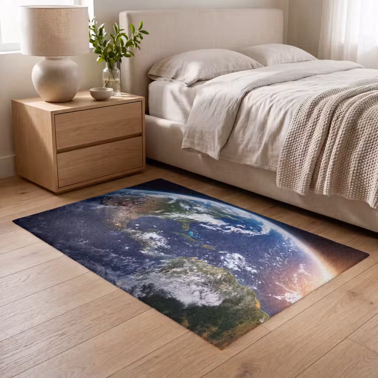 Vloerkleed - Planeet - Ruimte - Kosmos - Planeet - Ruimte - Kosmos Vloerkleed Rechthoek klein