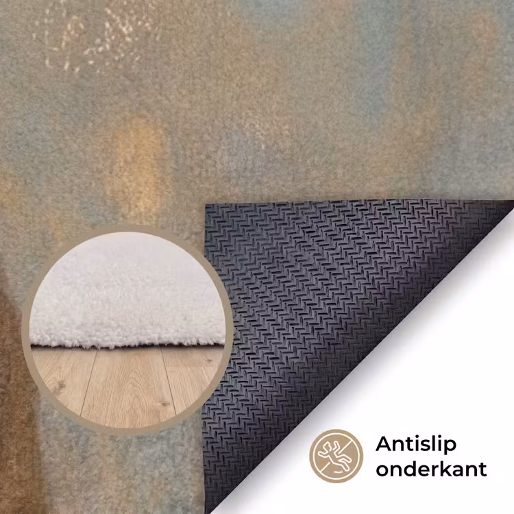 Portret - Vlinder - Kleurrijk Vloerkleed Rechthoek klein -uniquesellingpoint_antislip_NL_DE