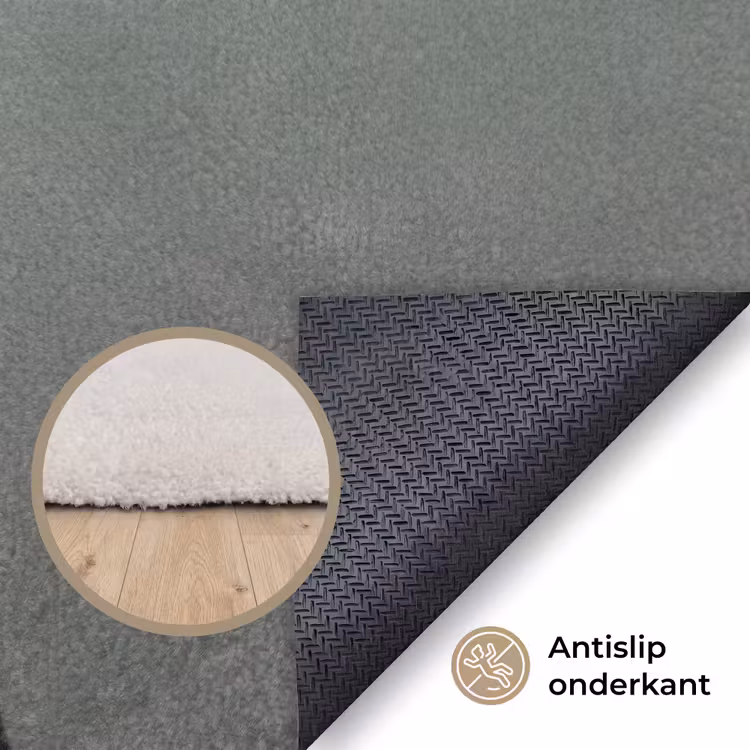 Portret - Vogels - Zwart Vloerkleed Rechthoek klein -uniquesellingpoint_antislip_NL