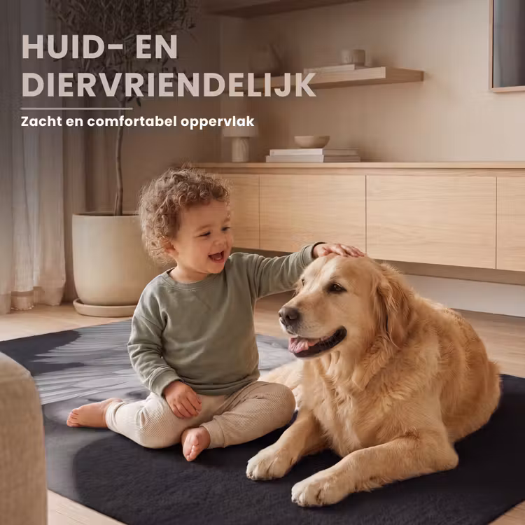 Portret - Zwaan - Zwart - Wit Vloerkleed Rechthoek klein -uniquesellingpoint_zacht_NL
