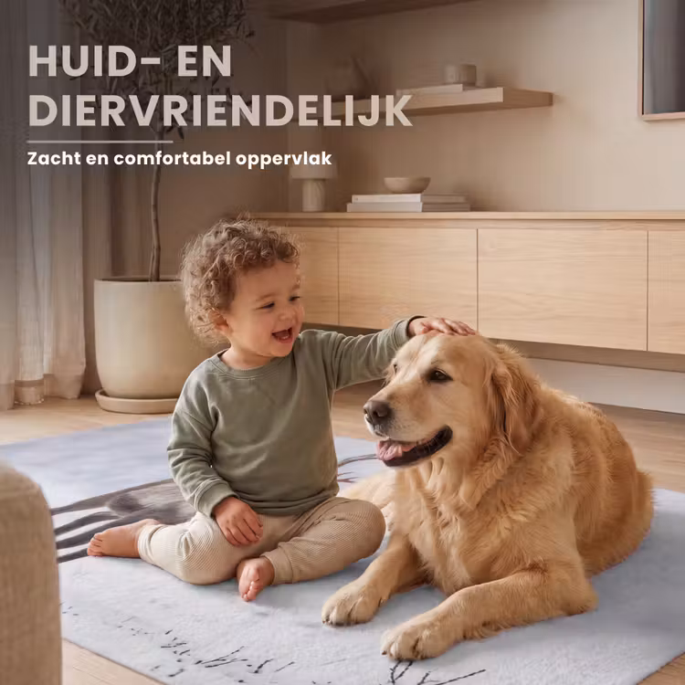 Rendier - Gewei - Toendra - Sneeuw - Wild Vloerkleed Rechthoek klein -uniquesellingpoint_zacht_NL