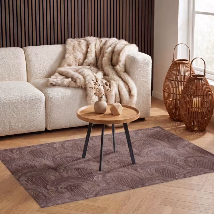 Ritmisch - Effect - Bruin Vloerkleed Rechthoek klein 1091 -atmosphere_sfeer2_global