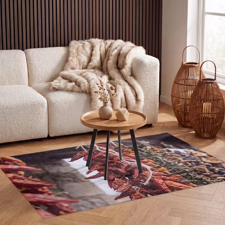 Vloerkleed - Rode pepers - Eten - Rode pepers - Eten Vloerkleed Rechthoek klein