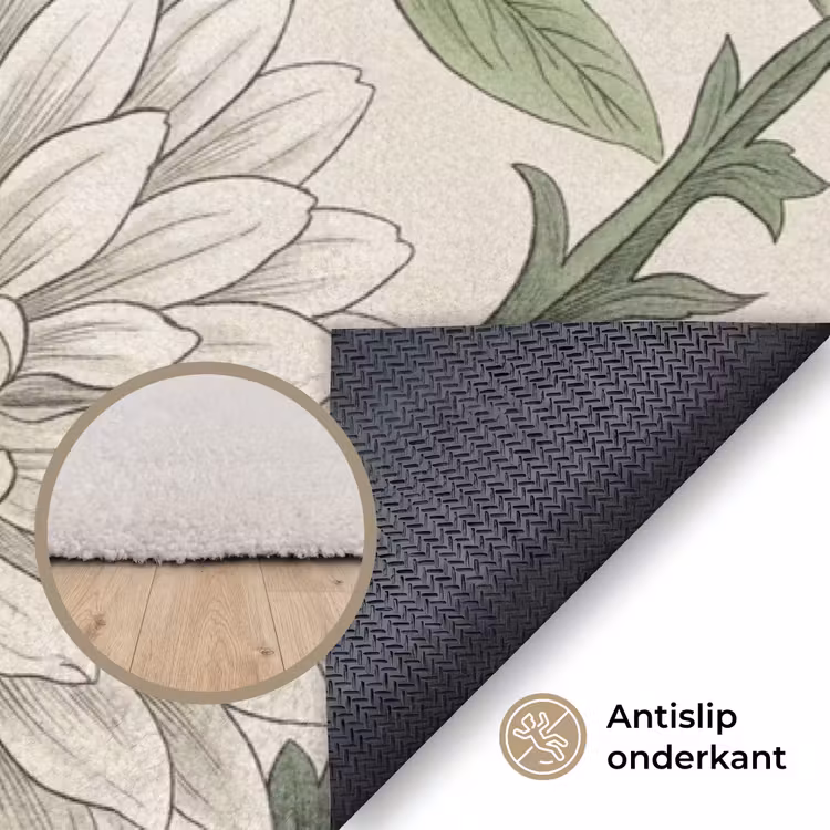 Romantisch - Design - Kleurrijk Vloerkleed Rechthoek klein -uniquesellingpoint_antislip_NL