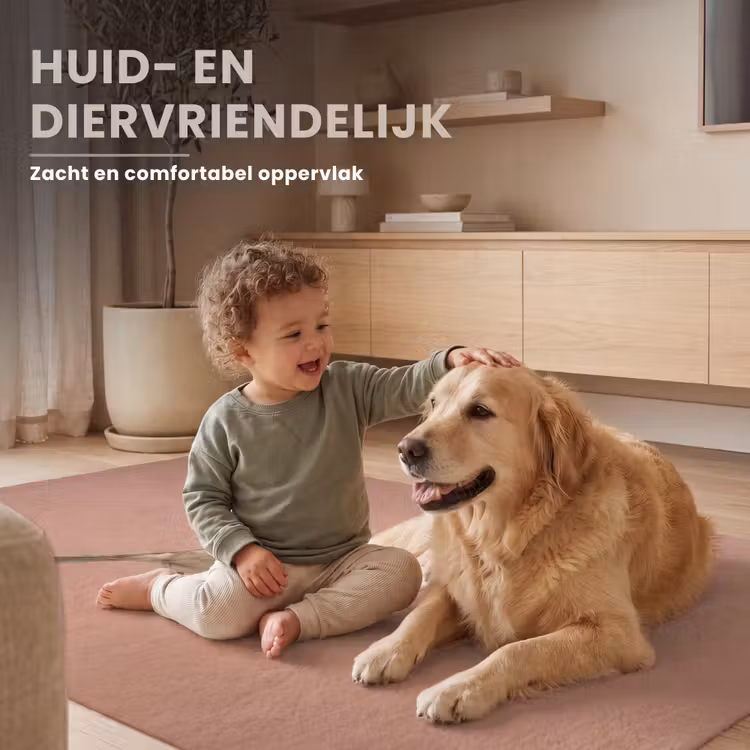 Roodborst - Natuur - Roze Vloerkleed Rechthoek klein -uniquesellingpoint_zacht_NL