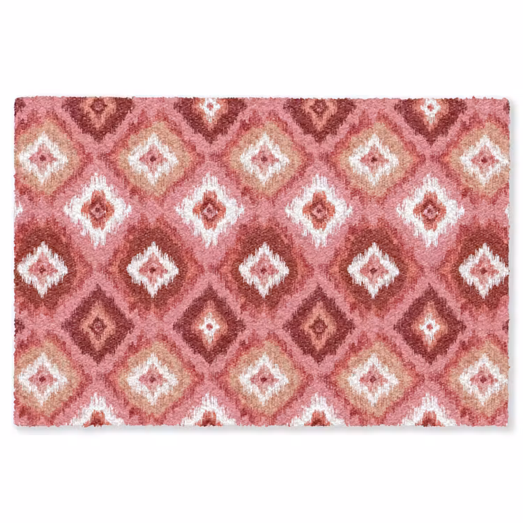 Roze - Penseelstreken - Abstract - Patroon Vloerkleed Rechthoek klein 1091 -3d