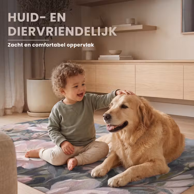 Rozen - Illustratie - Roze Vloerkleed Rechthoek klein -uniquesellingpoint_USP_zachtNL_DE