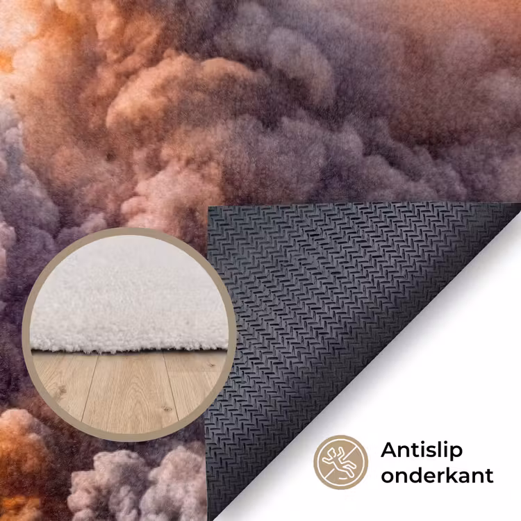 Vloerkleed - Ruimtevaartuig - Lancering - Sterren - Ruimtevaartuig - Lancering - Sterren Vloerkleed Rechthoek klein