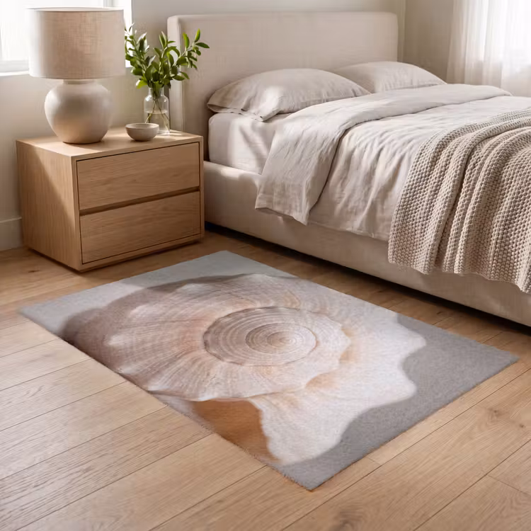 Schelp - Detail - Beige Vloerkleed Rechthoek klein -atmosphere_sfeer3_global