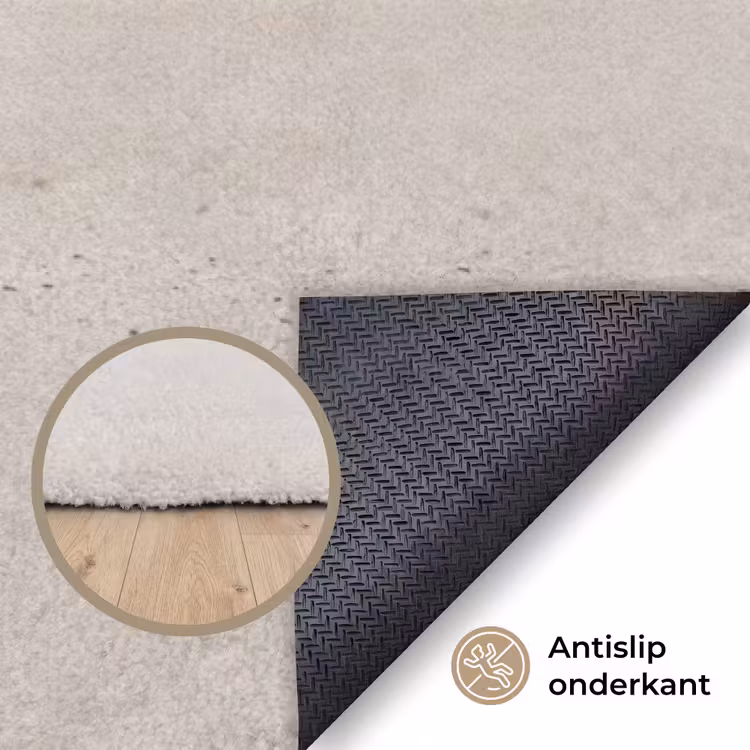 Schelp - Spiraal - Beige Vloerkleed Rechthoek klein -uniquesellingpoint_antislip_NL