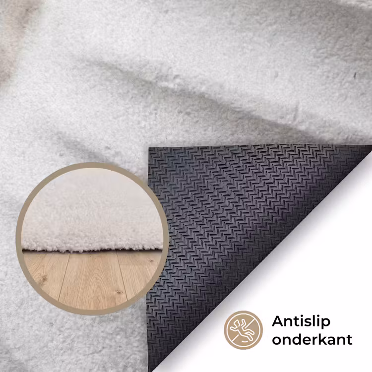Schelp - Spiraal - Wit Vloerkleed Rechthoek klein -uniquesellingpoint_antislip_NL