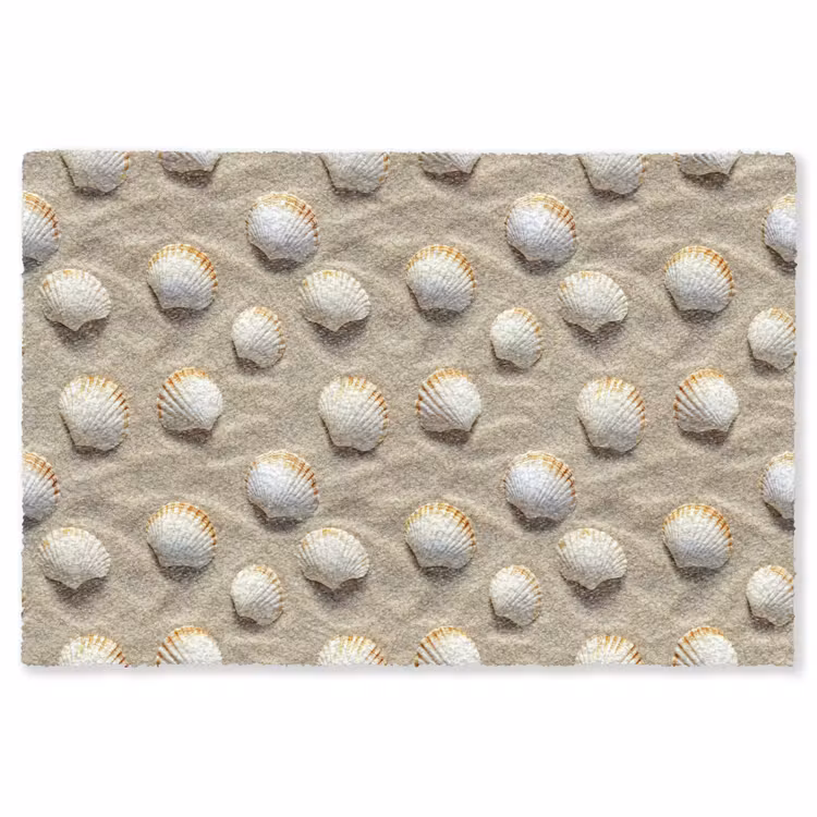 Schelpen - Zand - Maritiem Vloerkleed Rechthoek klein 1091 -3d