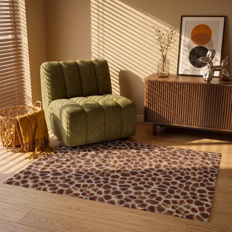 Schildpad - Bruin - Patroon Vloerkleed Rechthoek klein 1091 -atmosphere_sfeer1_global