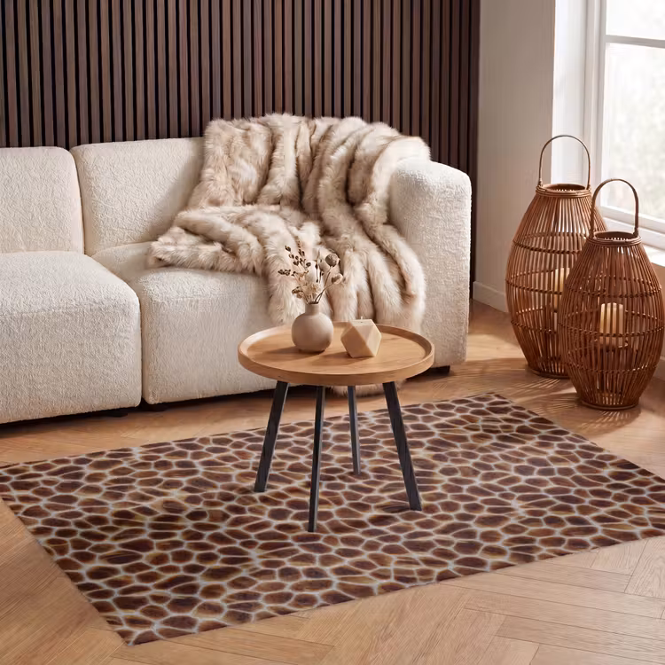 Schildpad - Bruin - Patroon Vloerkleed Rechthoek klein 1091 -atmosphere_sfeer2_global