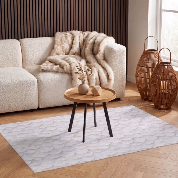 Schubben - Wit - Elegant Vloerkleed Rechthoek klein 1091 -atmosphere_sfeer2_global