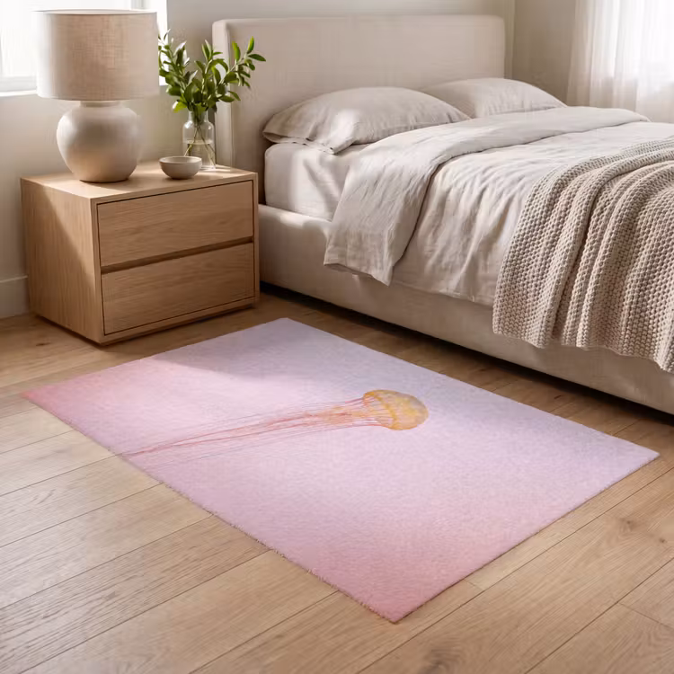 Sierlijk - Kwal - Roze Vloerkleed Rechthoek klein -atmosphere_sfeer3_global