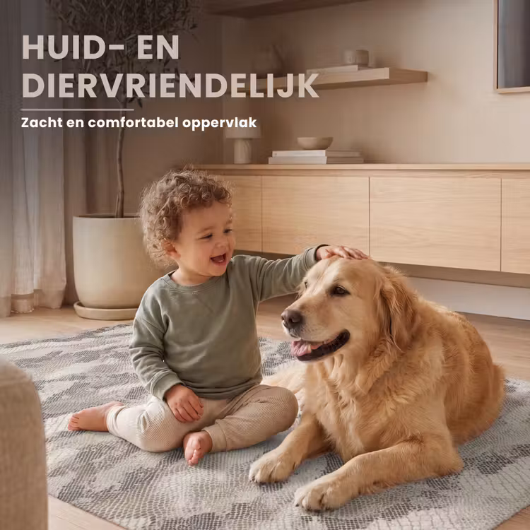 Slang - Patroon - Taupe Vloerkleed Rechthoek klein 1091 -uniquesellingpoint_zacht_NL