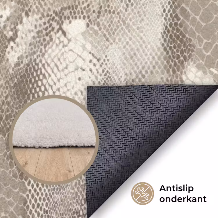 Slang - Textuur - Zand Vloerkleed Rechthoek klein 1091 -uniquesellingpoint_antislip_NL