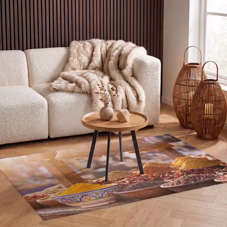 Vloerkleed - Specerijen - Markt - Kleurrijk - Specerijen - Markt - Kleurrijk Vloerkleed Rechthoek klein