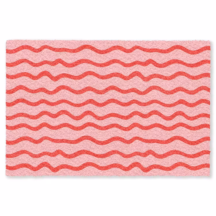 Speels - Patroon - Rood Vloerkleed Rechthoek klein 1091 -3d