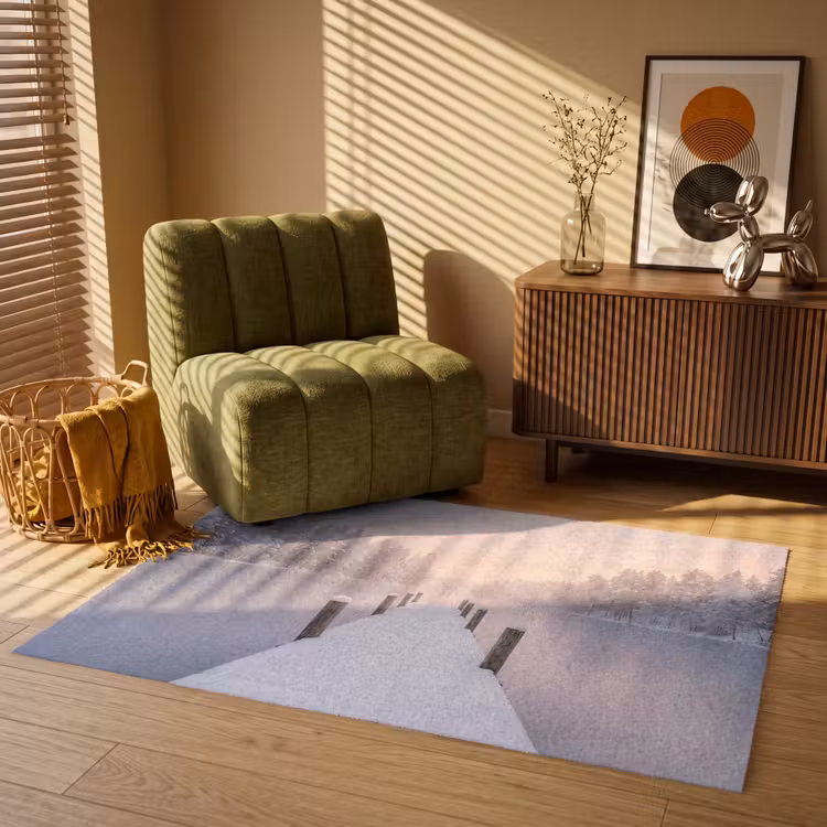 Steiger - Meer - Mist - Winter - Serene Vloerkleed Rechthoek klein -atmosphere_sfeer1_global