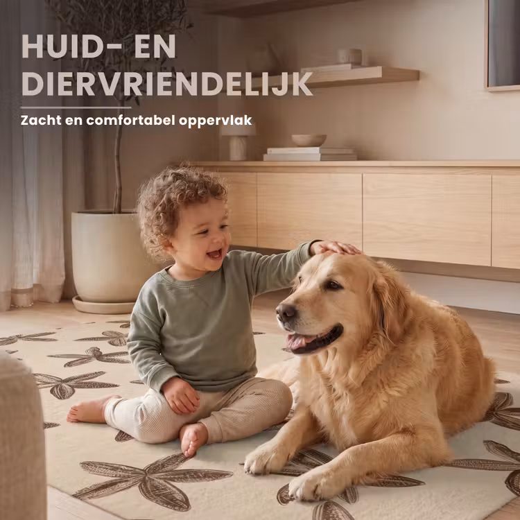 Sterren - Bruin - Natuurlijk Vloerkleed Rechthoek klein -uniquesellingpoint_zacht_NL
